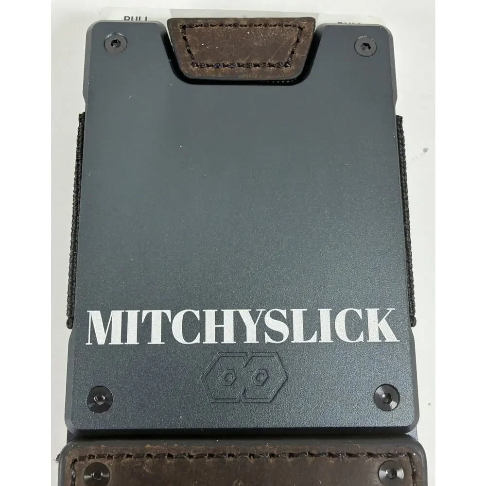 PROOF Men’s Solid Wallet Billfold Brown/Gray Logo w/ Custom Name on It - New